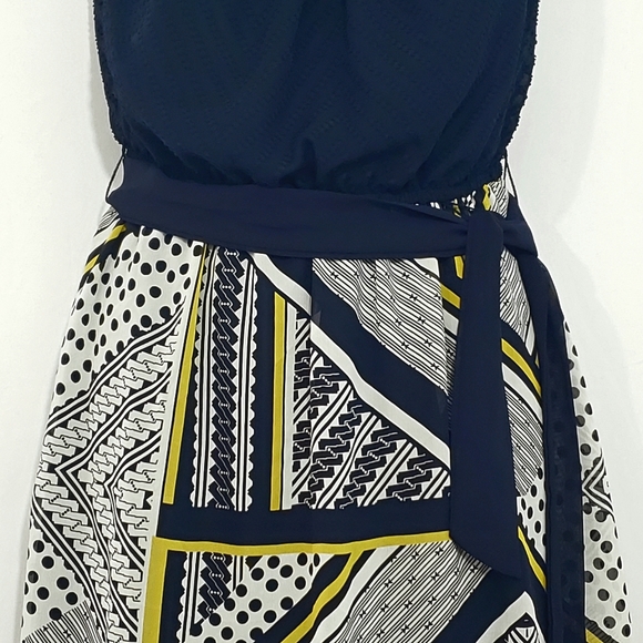 AB Studio Hanky Hem Sleeveless Summer Dress Large - Picture 4 of 5